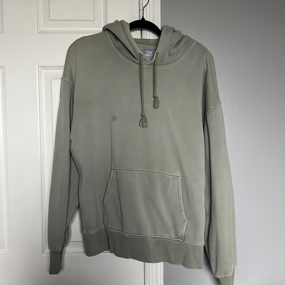 Aritzia TNA Cozy AF Hoodie in Sage Green size 2